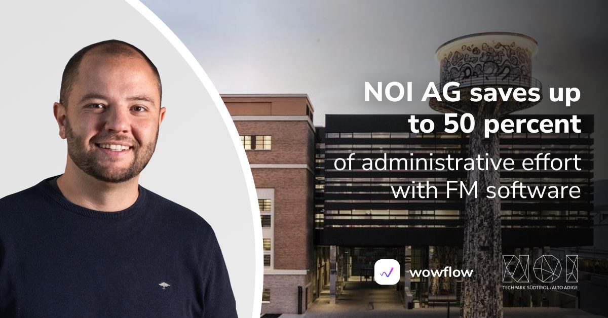 NOI AG saving up to 50% of administrative expenses in facility management with cloud based software